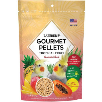 Tropical fruit gourmet pellets cockatiel 1.25 lb-567 gr