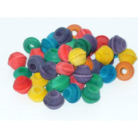 Boule de bois colorée
